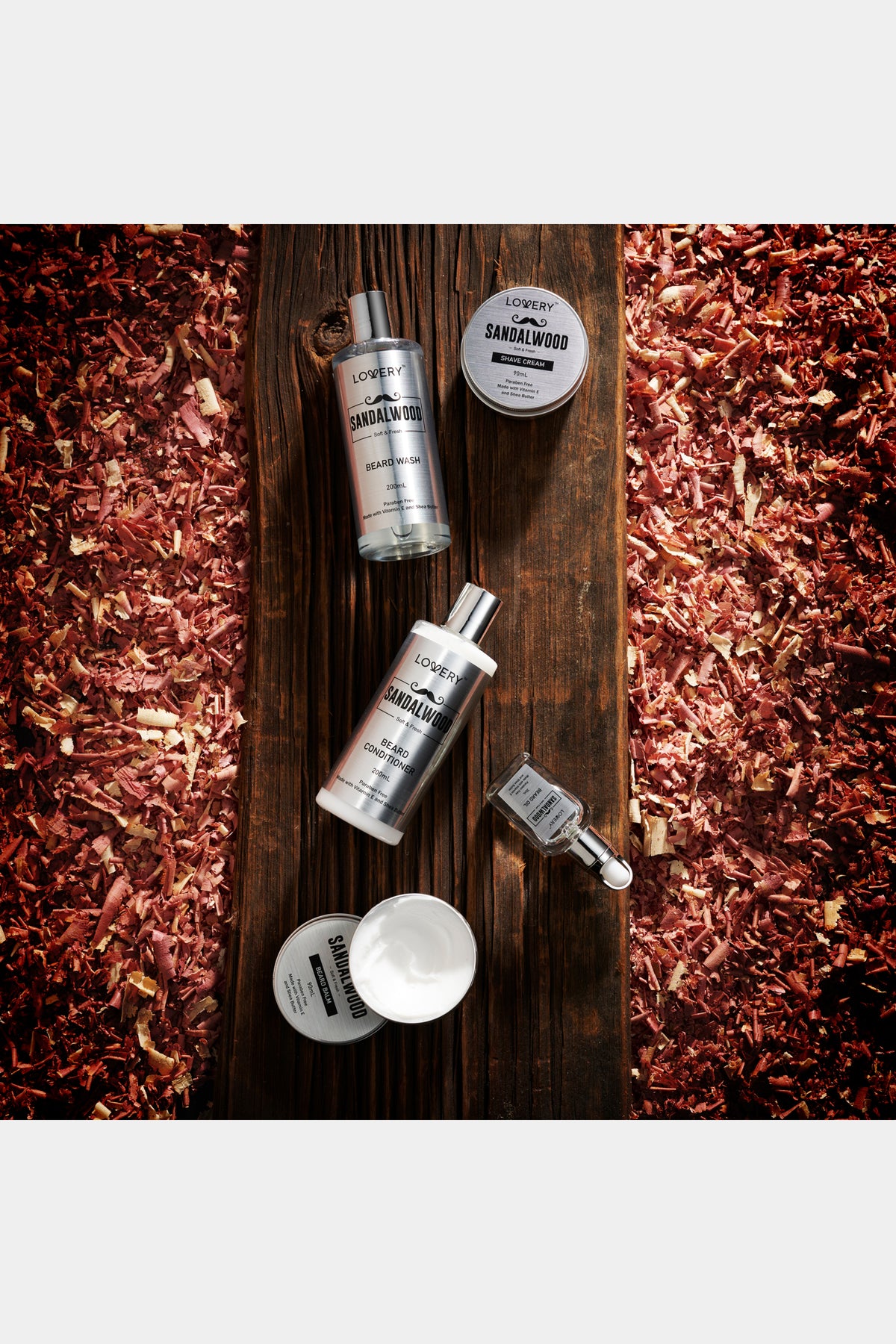 Luxe Sandalwood Beard Grooming Kit - 11Pc Men's Body Care Gift Set - Twiggs  Designs