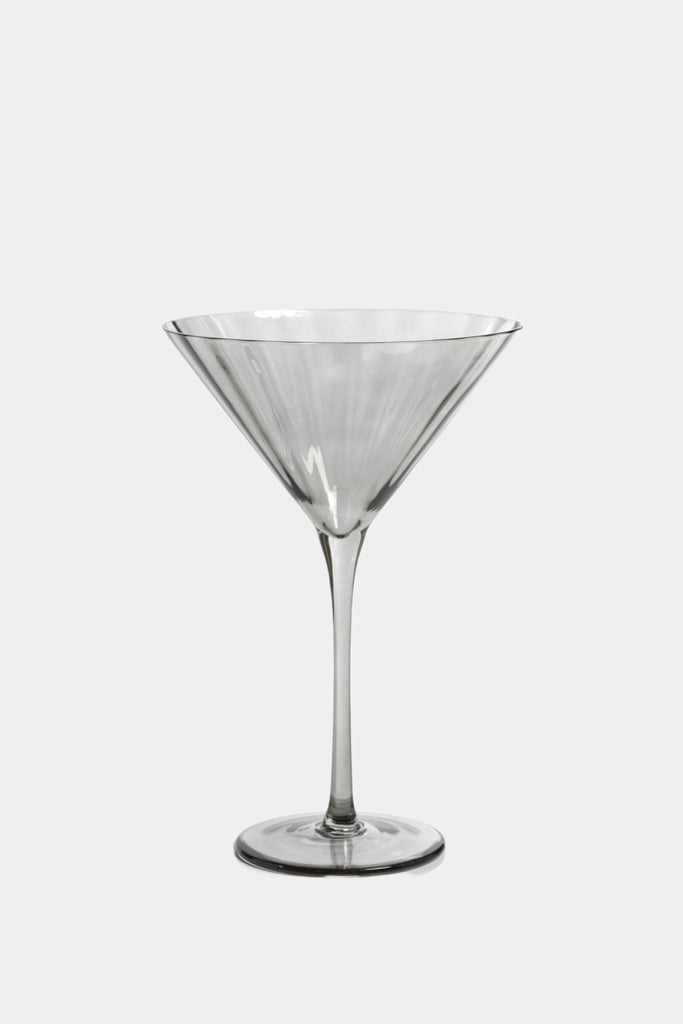 Clear Malden Optic Martini Glasses, Set of 4 by Zodax